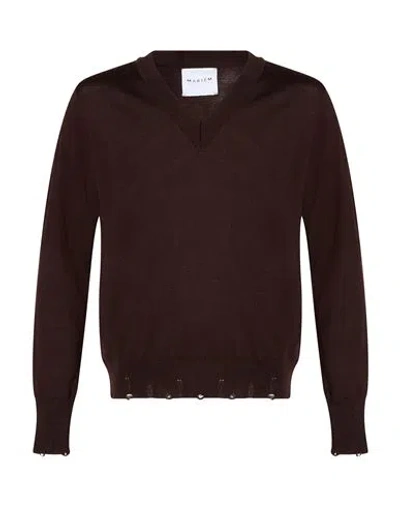 Marsēm Man Sweater Chocolate Brown Size L Wool