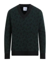 Marsēm Man Sweater Dark Green Size L Polyacrylic, Polyamide, Viscose, Wool, Elastane In Green