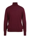 Marsēm Man Turtleneck Burgundy Size Xxl Cashmere In Burgundy