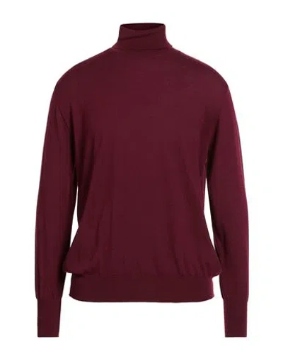 Marsēm Man Turtleneck Burgundy Size Xxl Cashmere
