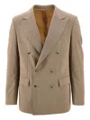 Marsēm Icrowool Double-breasted Jacket In Brown
