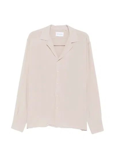 Marsēm Notched-lapel Long-sleeve Shirt In Neutral