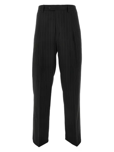 Marsēm Pinstripe Trousers In Black