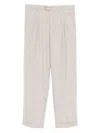 Marsēm Pleated Felt Trousers In White