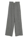 Marsēm Pleated Straight-leg Trousers In Gray
