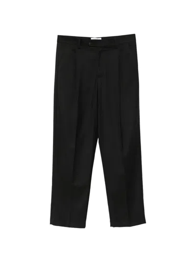 Marsēm Pleated Straight-leg Trousers In 블랙