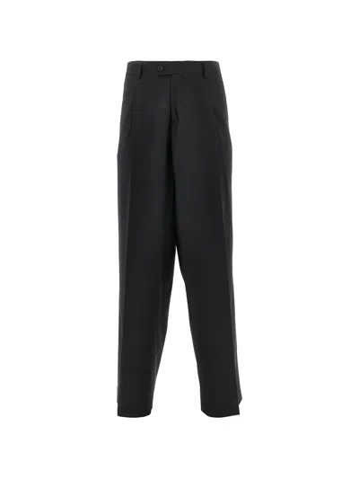 Marsēm Pleated Straight-leg Trousers In Black