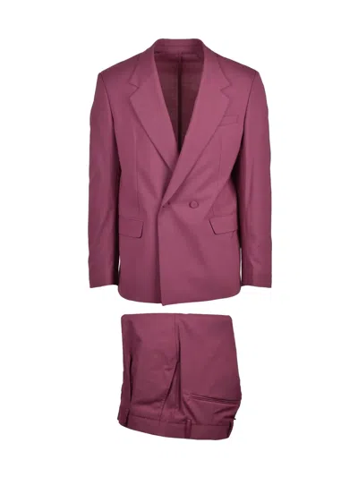 Marsēm Red Virgin Wool Polyester Elastane Men Suit In Multi