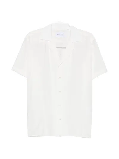 Marsēm Short-sleeve Camp-collar Shirt In White