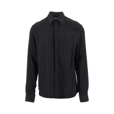 Marsēm Viscose Twill Shirt In Black