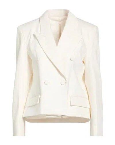 Marsēm Woman Blazer Ivory Size 4 Cotton In White