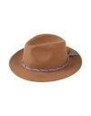 Marsēm Woman Hat Camel Size 7 Wool In Beige