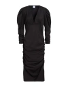 Marsēm Woman Midi Dress Black Size L Polyester, Elastane