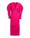 Marsēm Woman Midi Dress Magenta Size L Polyester, Elastane In Pink