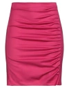 Marsēm Woman Mini Skirt Fuchsia Size 4 Wool In Pink