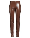 Marsēm Woman Pants Brown Size 6 Polyester, Polyurethane In Brown