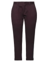 Marsēm Woman Pants Plum Size 10 Cotton, Elastane In Purple