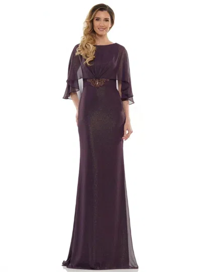 Marsoni By Colors Mother Of The Bride Gown In Eggplant In Purple