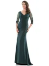 Marsoni Long Mother Of The Bride Formal Dress 1146 In Green