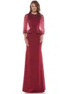 Marsoni Long Mother Of The Bride Formal Dress 232 In Burgundy