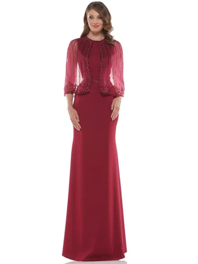 Marsoni Long Mother Of The Bride Formal Dress 232 In Burgundy