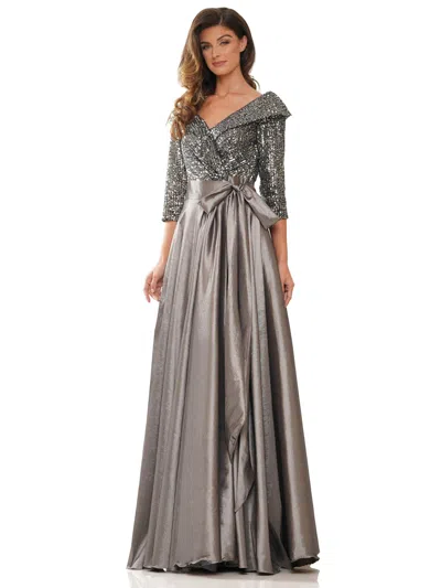 Marsoni Long Mother Of The Bride Formal Dress M317 In Gray