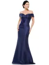 Marsoni Long Off Shoulder Formal Dress 1003 In Blue