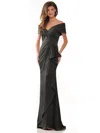 Marsoni Long Off Shoulder Formal Dress 1180 In Black