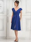 Marsoni M251s Cocktail Short Formal Knee Length Dress In Blue