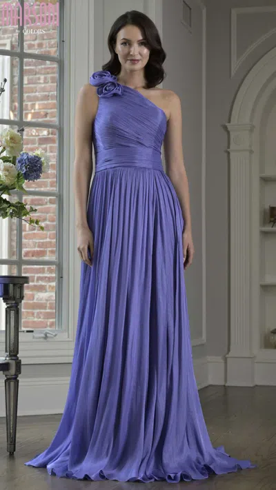 Marsoni M332 Long Formal A Line Evening Dress In Purple