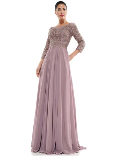 Marsoni Mother Of The Bride A Line Long Dress 1052 In Purple