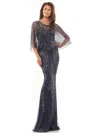 Marsoni Mother Of The Bride Long Gown 1201 In Blue