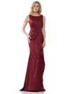 Marsoni Mv1233 Long Sleeveless Formal Dress In Burgundy