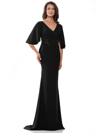 Marsoni Mv1248 Long Mother Of The Bride Dress In Black