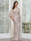 Marsoni Mv1344 Mother Of The Bride Long Formal Dress In Gold