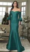 Marsoni Mv1355 Long Formal Evening Mermaid Dress In Green
