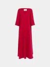 Marta Ferri Genova Wool Kaftan Dress Size: M/l In Red