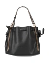 MARTA MARZOTTO MARTA MARZOTTO WOMAN HANDBAG BLACK SIZE - PVC - POLYVINYL CHLORIDE