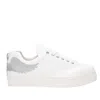 Marte Women's White / Silver Angel's Ease - Classic Trainer In White With Silver Wing In White/silver