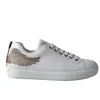 Marte Women's Neutrals / White Angel's Ease - Classic Trainer In White With Champagne Gold Wing In White