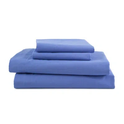 Martex 225 Thread Count Bed Sheets Light Weight, Soft Breathable Sheets, Brushed Cotton Rich Blend, Secure  In Ciel Blue