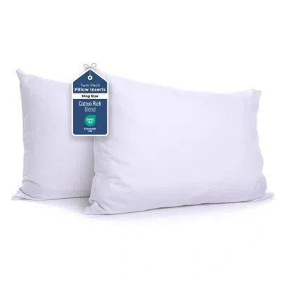 Martex Compressed Twin Pack Standard White Garnetted Pillow