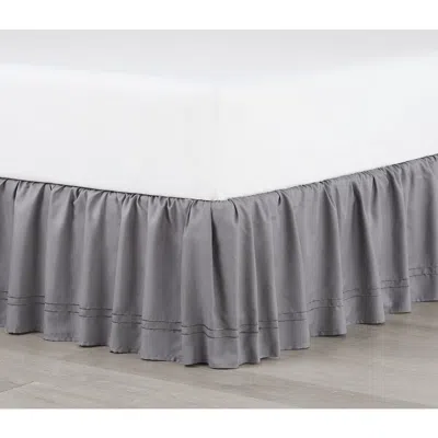 Martex Double Barrata Bedskirt In Grey