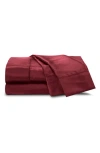 Martex Elegance Satin Sheet Set In Merlot