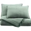 Martex Expression Teton Quilt Set In Green