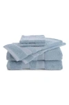 Martex Low Lint 6-pack Bath Towel Set In Sky Blue