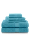 Martex Ringspun 6-piece Bath Towel Set In Island Blue