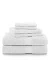 Martex Ringspun 6-piece Bath Towel Set In Optical White