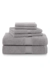 Martex Ringspun 6-piece Bath Towel Set In Silver