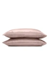 Martex Set Of 2 Elegance Satin Pillowcases In Rose Gold
